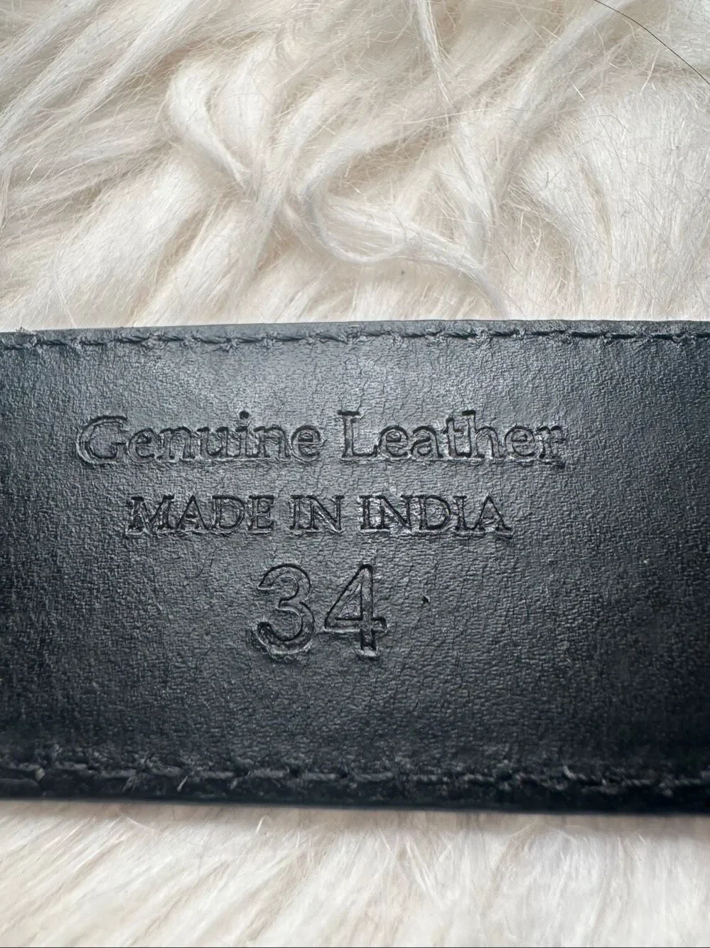 New Cody James black leather belt and buckle